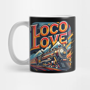 Vintage train, Loco Love Mug